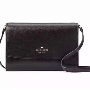 NWOT Kate Spade Perry Leather Crossbody in Black